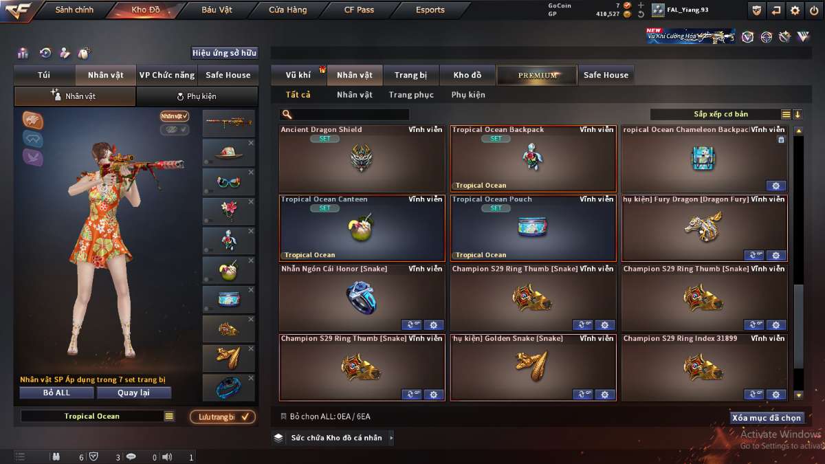 shop acc cf uy tin gia re